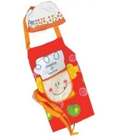 Kookschort Met Muts Rood Simply For Kids