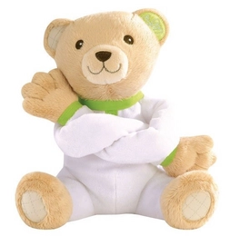 Knuffel Piou Piou Beer Giftbox Groen Wit 20 cm