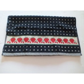 Theedoek Bunzlau Castle Strawberry Dark Blauw