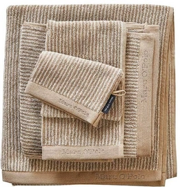Gastendoek Marc O'Polo Timeless Tone Stripe Taupe Oatmeal