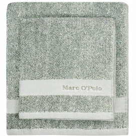 Handdoek Marc O'Polo Melange Green Off White