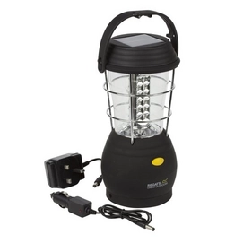 Reiselampe Regatta Helia 36 Solar Lantern Schwarz