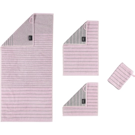 Gastendoek Cawö Casual Allover Rosé (6-delig)
