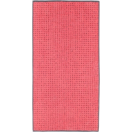 Handtuch Cawö Sense Coloured Allover Red (3-teilig)