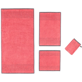 Saunadoek Cawö Sense Coloured Borte Red (80 x 200 cm)