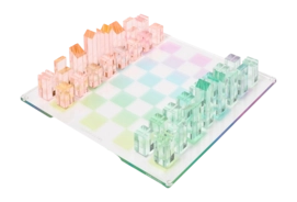Chess And Checkers Sunnylife Games Lucite Aurora