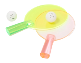 Table Tennis Set Sunnylife Games Lucite Aurora