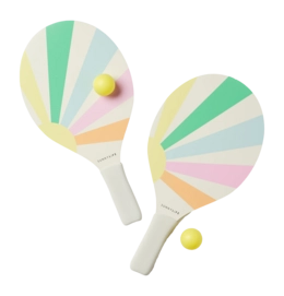 Strandtennis Set Sunnylife Beach Paddle Set Pool Side Pastel Gelato