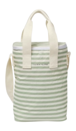 Sac Isotherme Sunnylife Light Cooler Drinks Bag La Palma Sage Stripe