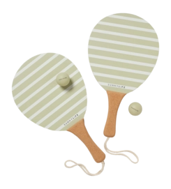 Strandtennis Set Sunnylife Vintage Beach Paddles Unisex La Palma Sage Stripe