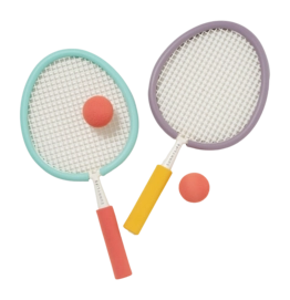 Strandtennis Set Sunnylife Foam Beach Paddles Poolside Sorbet