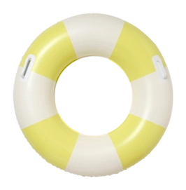 Schwimmring Sunnylife Slim Tube Pool Ring Kinder Tides Out Citrus Stripe