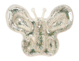 Aufblasbarer Schmetterling Sunnylife Kinder Lie-On Float Cotton Candy Glitter