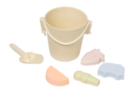 Strandset Sunnylife Silicone Bucket & Spade Set Kinder Apple Sorbet Multi