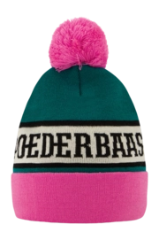 Beanie Hat Poederbaas Freeride Pink Green