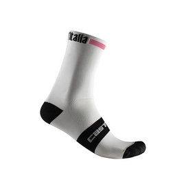 Fahrradsocke Castelli Rosa GIRO104 13 Bianco Rosa Giro-Nero Unisex