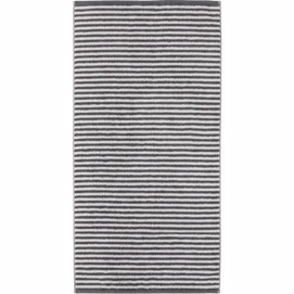 Badlaken Cawö Campus Ringel Stripes Anthracite (70 x 180 cm)