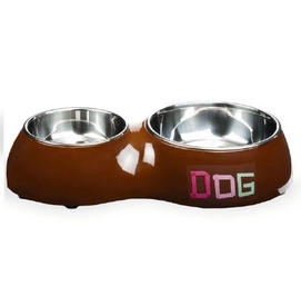 Voer En Drinkbak Beeztees Tape Melamine Bruin