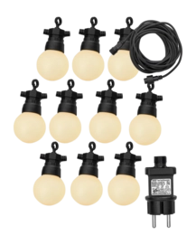 Lampe de Jardin Luxform Party Light Honolulu Black 10 Lumen (10x)