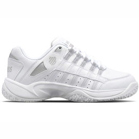 Tennis Shoes K Swiss Women Court Prestir Omni White Silver