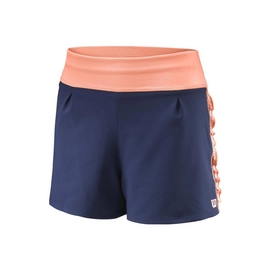 Tennishose Wilson Core 2.5 Short Peacoat Papaya Punch Mädchen