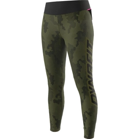 Laufhose Dynafit Trail Graphic Tights Damen Winter Moos Exagon Camo