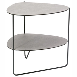 Table d'Appoint Lind DNA Curve Coffee Table Double Hippo Anthracite Grey