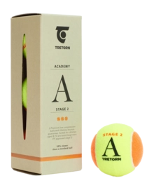 Tennis Ball Tretorn Academy Orange 3 Pack