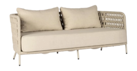 Loungebank Borek Rapallo Sofa Alu Chalk / Rope White Taupe / Dune