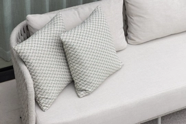 2024 Borek aluminium belt Rapallo sofa chalk white-taupe 6633 (detail)