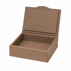 Trinket Box Giobagnara Luna Rectangular Small Printed Calfskin Golf Mud