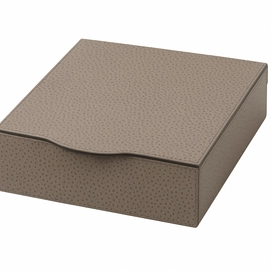 Trinket Box Giobagnara Luna Square Large Printed Calfskin Golf Mud