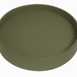 Tray Giobagnara Polo Round Small Printed Calfskin Golf Loden Green 25