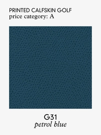 2---Giobagnara Printed Calfskin Golf Petrol Blue