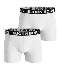 Boxershort Björn Borg Men Core Solid White Black (2-pack)