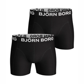Boxer Björn Borg Men Core Solid Black Black (Lot de 2)-XL