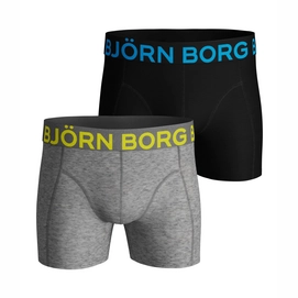 Pluche pop aantrekkelijk had het niet door Boxershort Björn Borg Men Core Shorts Sammy Neon Solid H108CY Grey Melange  (2 pack) | Outdoorsupply