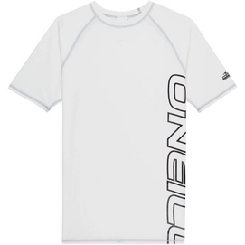 Schwimmshirt O'Neill Short Sleeve Logo Skins Super Weiß Herren