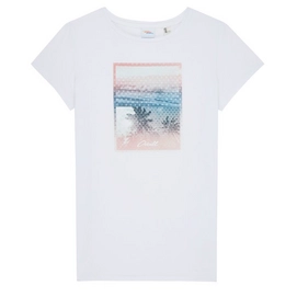 T-Shirt O'Neill Palm Photo Print Super Weiß Damen