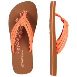 Slipper O'Neill Girls Ditsy Neon Peach