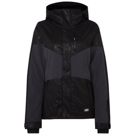 Skijacke O'Neill Coral Jacket Black Aop W/ White Damen-XS