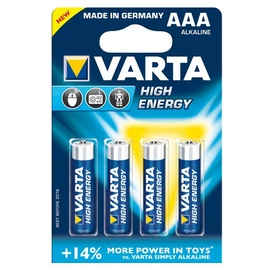 Batterij Varta LR03 / AAA 1,5V 4 stuks