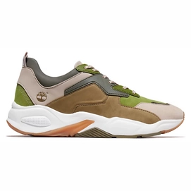 Timberland Women Delphiville Fabric Leather Sneaker Humus