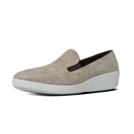 Schoen FitFlop F-Pop Skate Leather Stone Pebbleprint