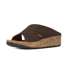 FitFlop Kys Leather Chocolate Brown