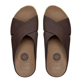Sandaal FitFlop Kys™ Leather Chocolate Brown