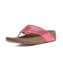 FitFlop Surfa Latice Leather Bubblegum
