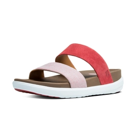 FitFlop Loosh Slide Textile Red Weave