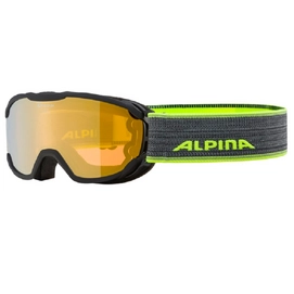 Skibrille Alpina Pheos  Q-Lite Schwarz Neon Kinder