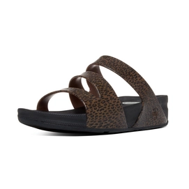FitFlop Superjelly Twist Cheetah Brown